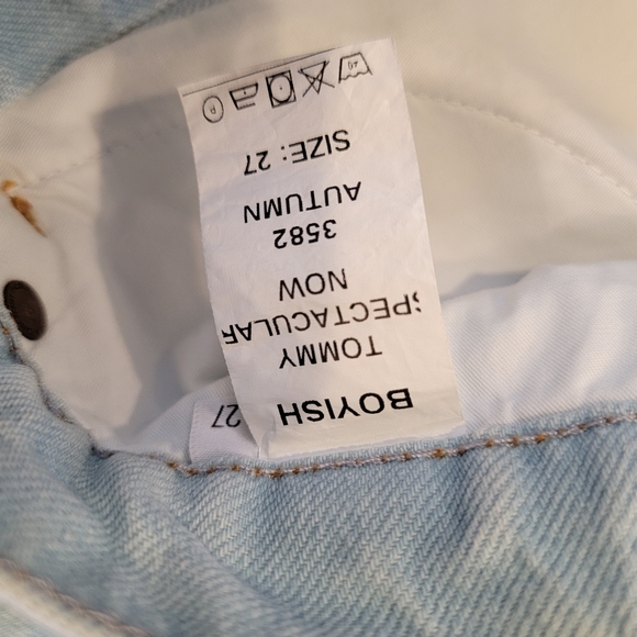 Boyish High-Rise Straight Leg Jean Distressed 27 New THE TOMMY | SPECTACULAR NOW - Picture 9 of 17